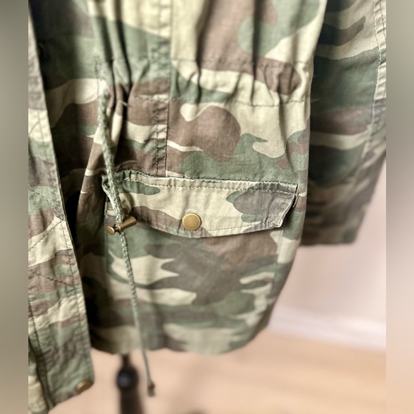 NEW LOOK Women’s 100% Cotton Green Camouflage Hooded Zip Up Jacket  Plus Size 3X - Picture 10 of 16